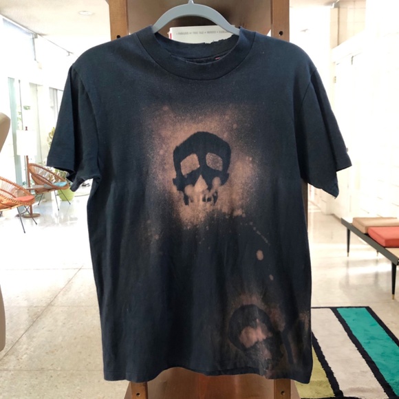 VINTAGE DISTRESS COLLAR 90S GRAPHIC TEE SZ 38-40 - Picture 5 of 6